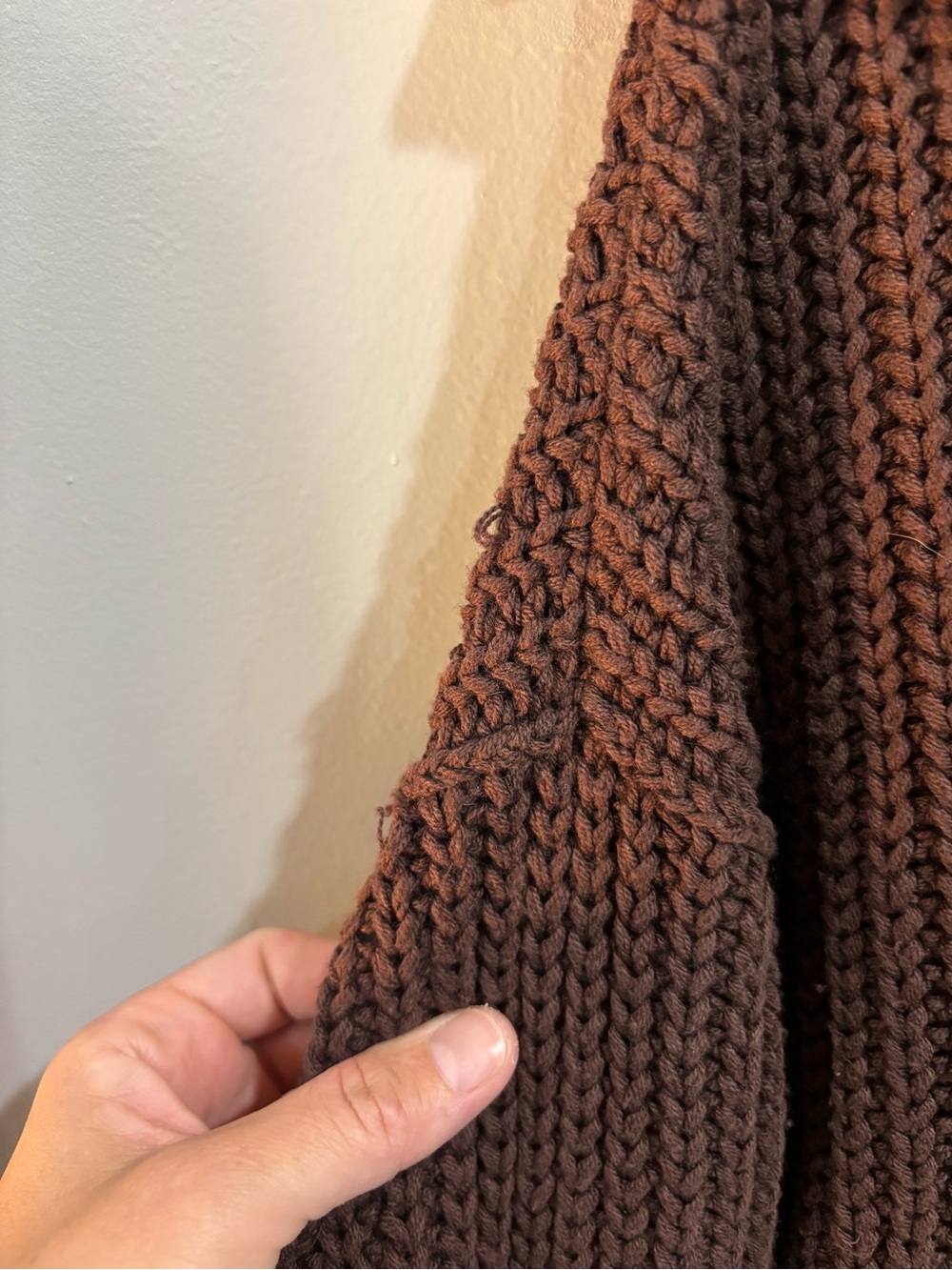 Free People Swim Too Deep Cardi size XS in Brown oversized button front ribbed - Picture 6 of 14